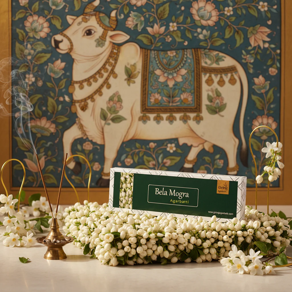 Bela Mogra Agarbatti - Premium Mogra Incense Sticks - Image 4