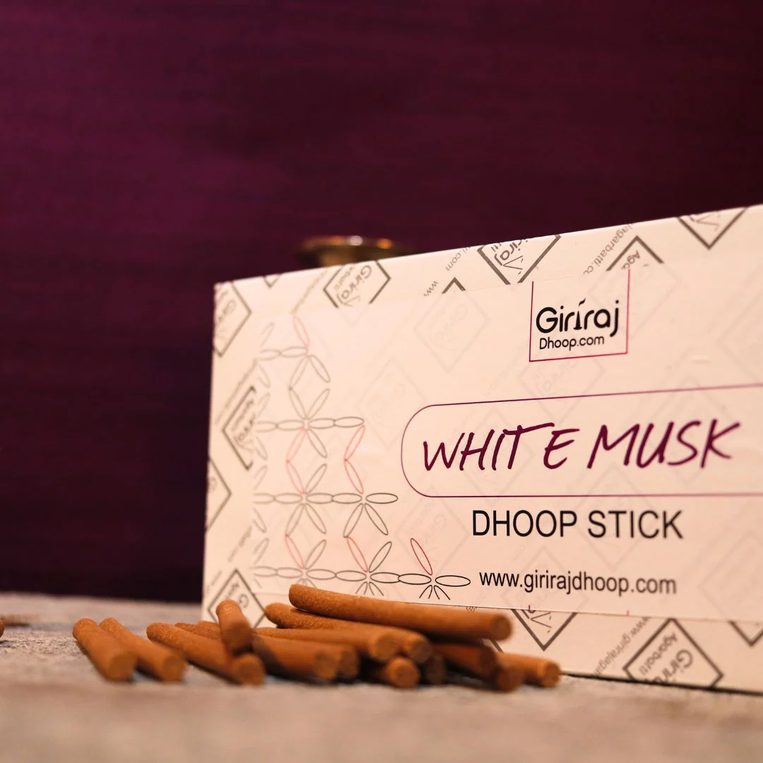 White Musk Dhoop Stick - Creamy And Sweet Fragrance - Image 2